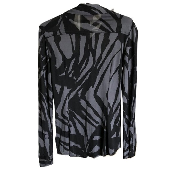 Tory Burch 100% Silk Sheer Button Up Shirt Blouse - Picture 3 of 15